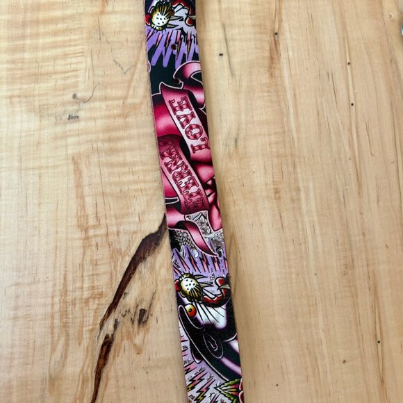 Vintage Leather Belt Ed Hardy by Christian Audigier Size L - Picture 5 of 16